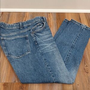 Zara Women's Straight Leg Blue Jeans